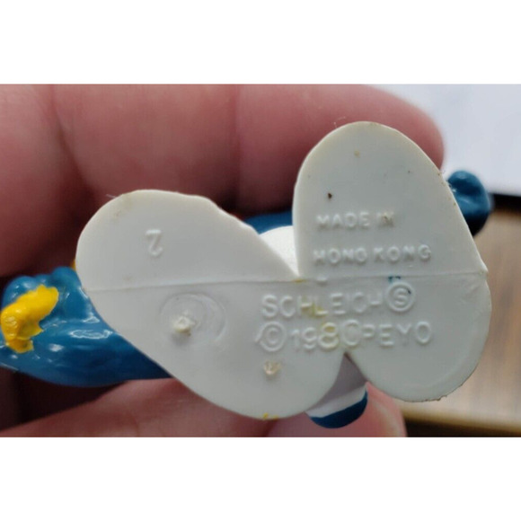 POPSICLE SMURF - 20053 - SMURFS VINTAGE SCHLEICH PEYO 2" PVC FIGURE - Picture 7 of 7
